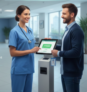 contactless features improve healthcare visitor management